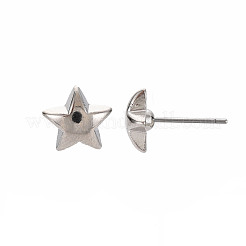 Star Stud Earrings for Women&nbsp;EJEW-S213-03A-01S-RS