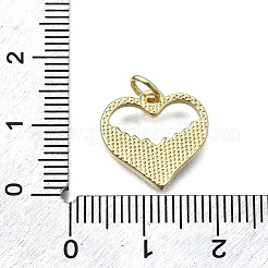 Heart Shape Brass Pendants&nbsp;KK-V010-33G