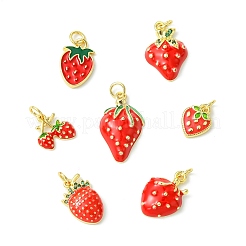 7Pcs 7 Styles Rack Plating Brass Micro Pave Cubic Zirconia Pendants&nbsp;KK-CJ0003-68