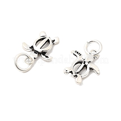 Ocean 925 Sterling Silver Hollow Turtle Charms&nbsp;STER-K188-13AS