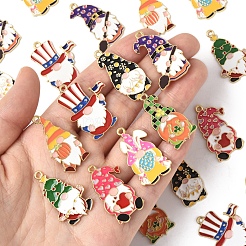 24Pcs 8 Styles Alloy Enamel Pendants&nbsp;ENAM-FS0002-80