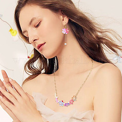 130Pcs 13 Colors Transparent Spray Paint Glass Beads&nbsp;GLAA-TA0003-22