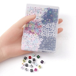 30Pcs 6 Colors Craft Acrylic Beads&nbsp;SACR-YW0001-60