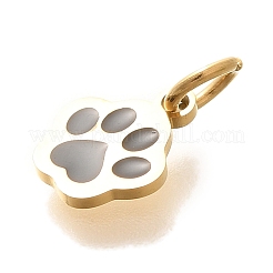 PVD Vacuum Plating 304 Stainless Steel Enamel Charms&nbsp;STAS-U035-06G