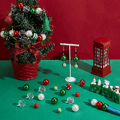 DIY Round Christmas Beads Findings Kits&nbsp;DIY-PH0034-04
