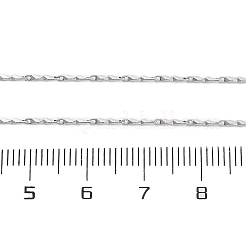 Brass Textured Bar Link Chain Necklaces&nbsp;NJEW-D302-65P
