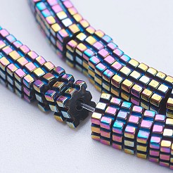Electroplate Non-magnetic Synthetic Hematite Beads Strands&nbsp;G-J381-4X1mm-A07