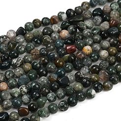 Natural Moss Agate Beads Strands&nbsp;G-Q060-E10