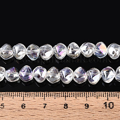 Electroplate Transparent Glass Beads Strands&nbsp;EGLA-N017-05A-A01