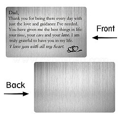 Rectangle 201 Stainless Steel Blank Thermal Transfer Wallet Card&nbsp;DIY-WH0252-006