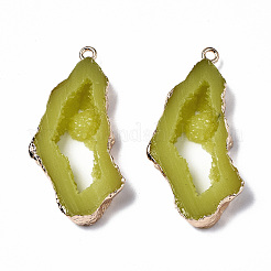 Druzy Resin Pendants&nbsp;LS-RESI-R428-018A