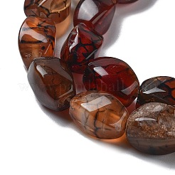 Natural Dragon Veins Agate Beads Strands&nbsp;G-G172-01P