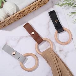 3Pcs 3 Colors PU Leather Towel Holder&nbsp;HJEW-CN0001-36