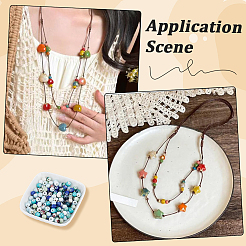 200Pcs 10 Colors Handmade Porcelain Beads&nbsp;PORC-PA0001-39