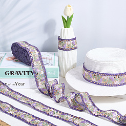 Ethnic Style Polyester Lace Trim&nbsp;EMBR-WH20071-002B