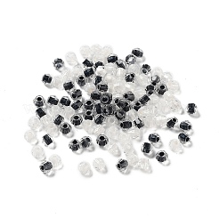 100Pcs Transparent Inside Colours Glass Beads&nbsp;GLAA-P061-01C