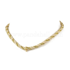 2Pcs 2 Colors Twisted Polyester Cord Necklace Making&nbsp;NJEW-JN06544