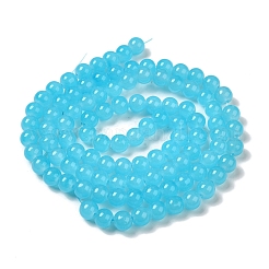 Baking Paint Imitation Jade Glass Round Bead Strands&nbsp;DGLA-Q021-8mm-06