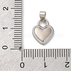 Brass Pave Natural White Shell Heart Charms&nbsp;KK-P308-04P