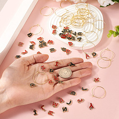 2 Sets Alloy Enamel Charms&nbsp;ENAM-TA0002-81
