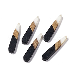 Opaque Resin & Walnut Wood Pendants&nbsp;RESI-M027-12D