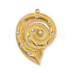 304 Stainless Steel Rhinestone Pendants&nbsp;STAS-OY017-62G