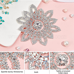 Brass and Crystal Rhinestone Ornament Accessories&nbsp;DIY-WH0302-36