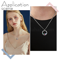DIY Locket Pendant Necklaces Jewelry Kits&nbsp;DIY-PH0029-92P-01