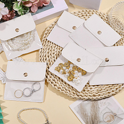 6Pcs PU Leather with PVC Pouches with Snap Button&nbsp;ABAG-WH0072-036B