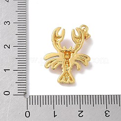 Brass Enamel Pendants&nbsp;KK-Z124-01G-03