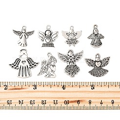 48Pcs 8 Styles Tibetan Style Alloy Pendants&nbsp;TIBE-FP0001-11