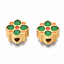 Rack Plating Alloy Enamel Beads&nbsp;ENAM-N056-034A