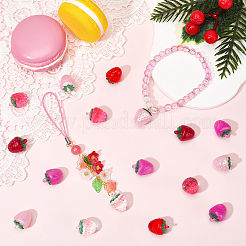 48Pcs 6 Colors Transparent Resin Pendants&nbsp;RESI-SC0036-63B