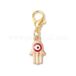 4Pcs Alloy Enamel Pendant Decorations&nbsp;HJEW-JM03749