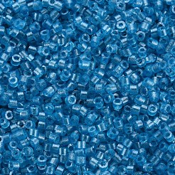 Fluorescent Color Transparent Glass Cylinder Beads&nbsp;SEED-S047-Q-001
