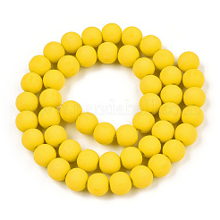 Opaque Glass Beads Strands&nbsp;GLAA-T032-P8mm-MD08