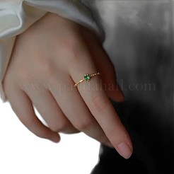 Brass Micro Pave Cubic Zirconia Finger Rings for Women&nbsp;WG18B96-01