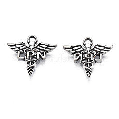 Tibetan Style Alloy LPN Caduceus Medical Symbol Charms&nbsp;LS-TIBEP-N008-133