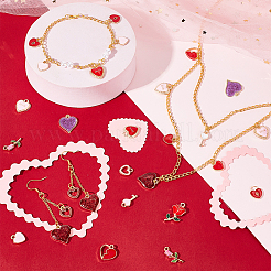 90Pcs 15 Style Alloy Enamel Charms&nbsp;ENAM-PH0002-36