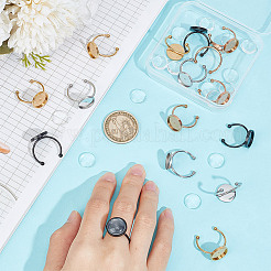DIY Blank Dome Open Cuff Ring Making Kit&nbsp;FIND-DC0004-74