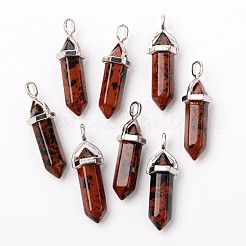 Synthetic Mahogany Obsidian Pointed Pendants&nbsp;G-F295-03F