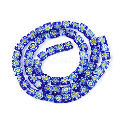 Handmade Millefiori Lampwork Beads Strands&nbsp;LAMP-T022-10M