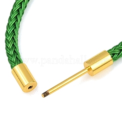 Braided Steel Wire Bracelet Making&nbsp;KK-CBA6056-03J-G