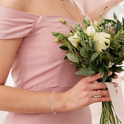 6Pcs Knot Shape Cuff Bangle&nbsp;BJEW-YW0001-19