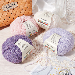 4 Skein 4 Colors Polyester Yarn&nbsp;DIY-CY0001-38