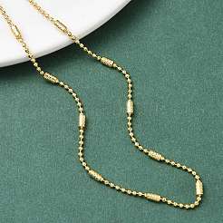 2MM Brass Column Satellite Chain Necklaces for Women&nbsp;NJEW-B148-03G