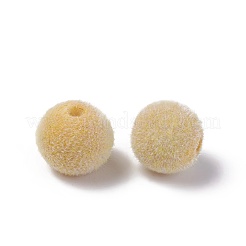 Flocky Acrylic Beads&nbsp;X-OACR-L011-C-18
