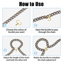 18Pcs 6 Colors Alloy Adjustable Buckles&nbsp;FIND-FH0008-36
