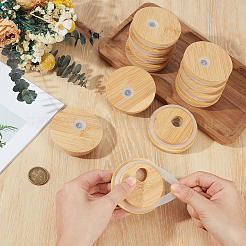 Bamboo Cup Lids&nbsp;DIY-WH0128-41C