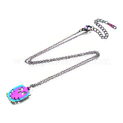 201 Stainless Steel Pendants Necklaces&nbsp;NJEW-S105-JN641